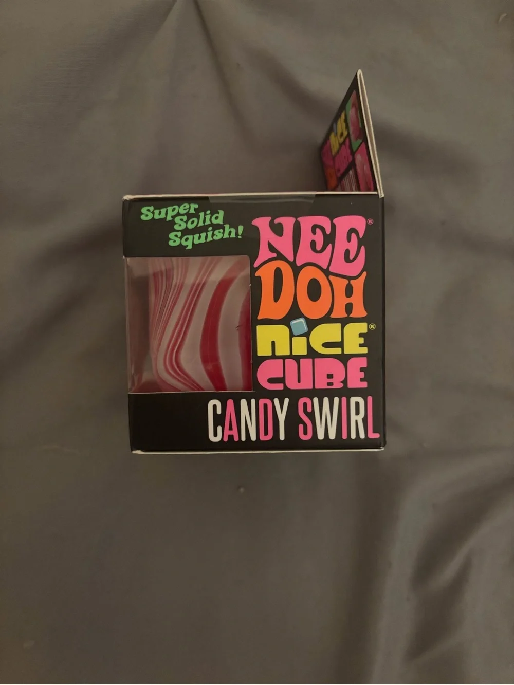 Nice Cube Candy Swirl Stress Toy - Pink/White
